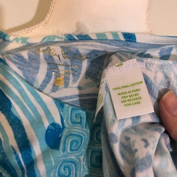 LILLY PULITZER Windward Dress Resort White Blue Sea Ruffles Mini Beach Summer - Picture 7 of 10